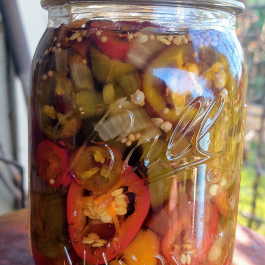 Kitchen Shenanigans - Jarred Bread & Butter Peppers