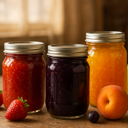 jelly jars no labels